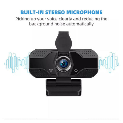 1080P Full HD Web Camera With Universal Clips  Webcam Full Hd Microphone